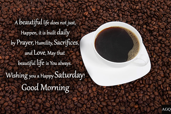 good morning Saturday image quotes coffee