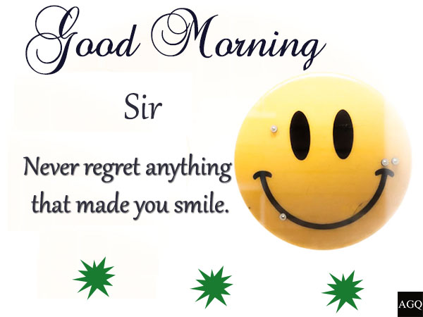 good morning sir images with smiley