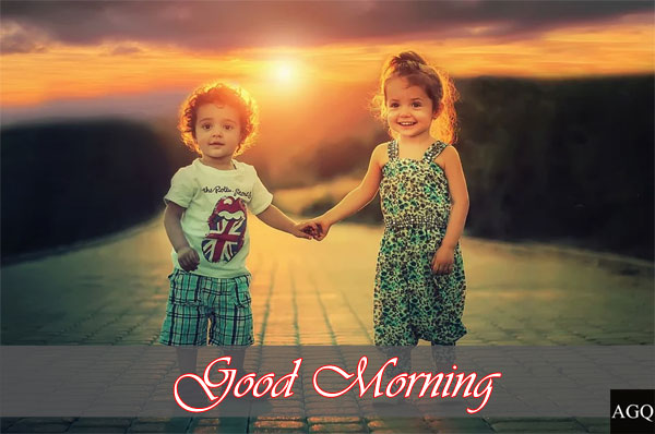good morning boy and girl love image
