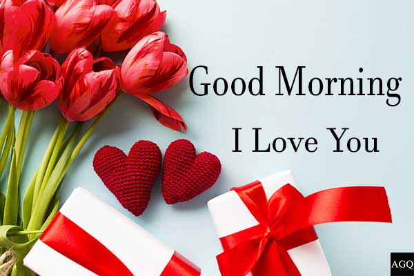 i love you good morning images with rose and coffee
