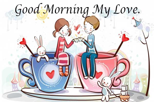 Good morning love cartoon images for my love