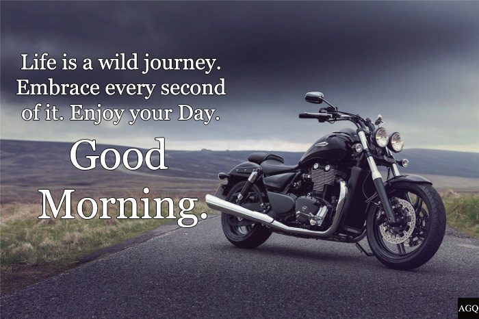 Good morning bike images with quotes for whatsapp