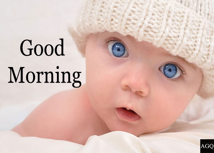 Cute Baby good morning winter images