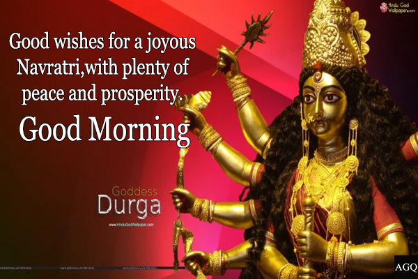 good morning navratri images with quotes
