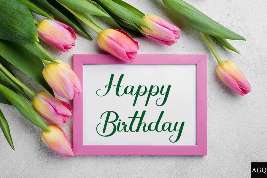 Happy Birthday Pink Tulip Images