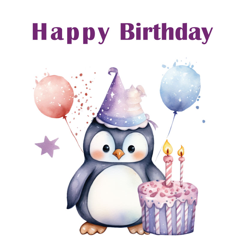 Happy Birthday Penguin Image 3
