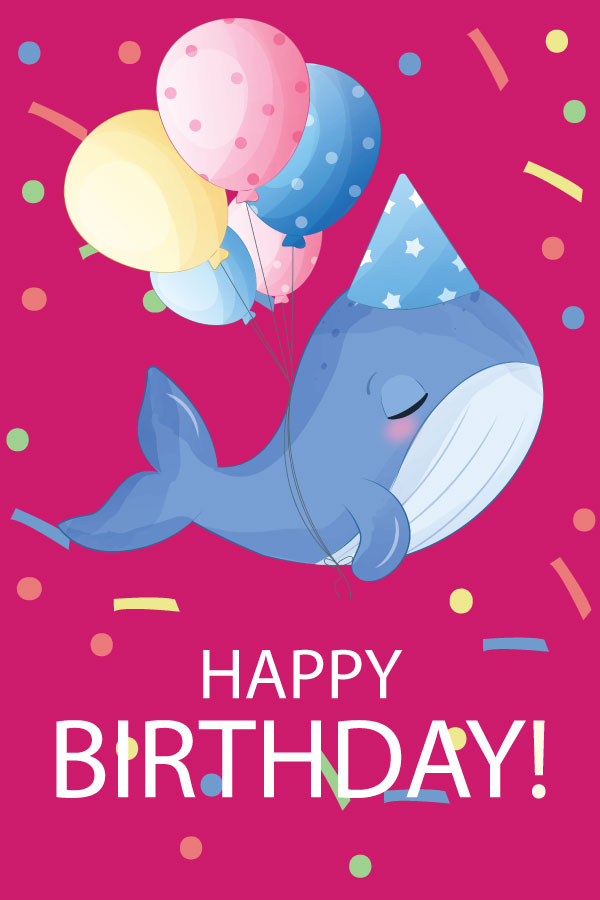 Happy Birthday Whale Images free download