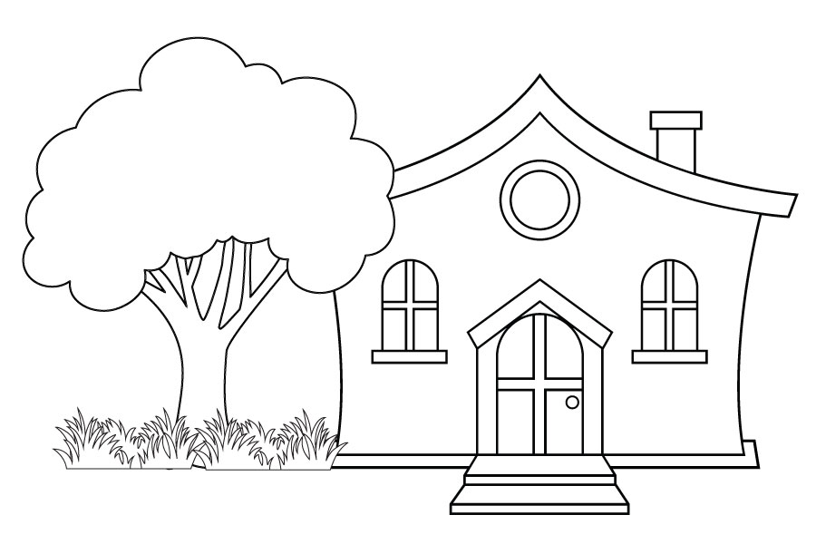 House Coloring Page 5