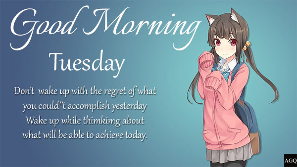 Good Morning Anime Cute Charming Girl GIF  GIFDBcom