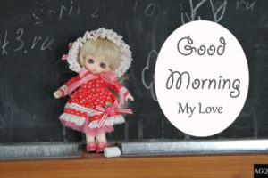 good morning images girl doll