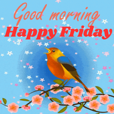Good Morning Happy Friday Flowers Gif free download | Lets Wake Up ...