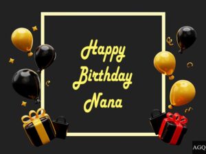 Happy Birthday Nana Images with Balloons