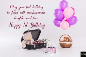 Happy 1st Birthday Images with Massages