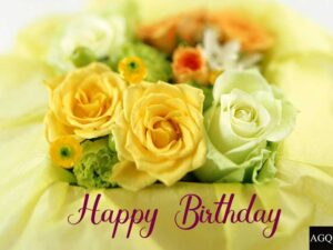 Happy Birthday yellow Rose Images