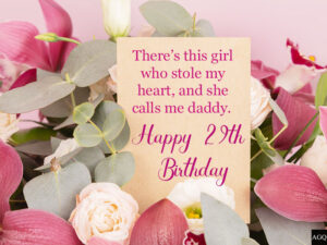 Happy 29th Birthday Daughter Image from Father