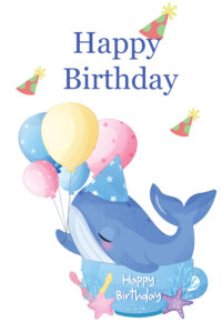 Happy Birthday Whale Image 2